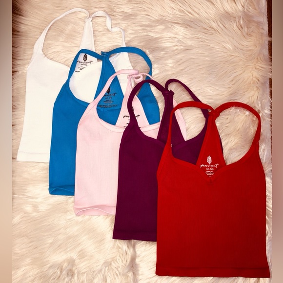 FREE PEOPLE Happiness Runs Sweetheart Crop Top XS/S - Picture 7 of 7